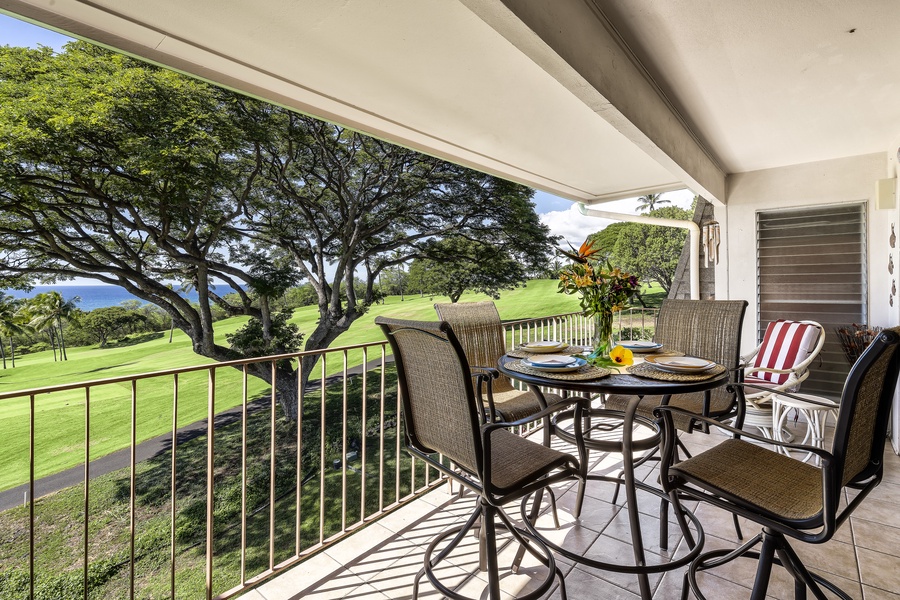 On the Lanai you'll find additional seating and a BBQ!