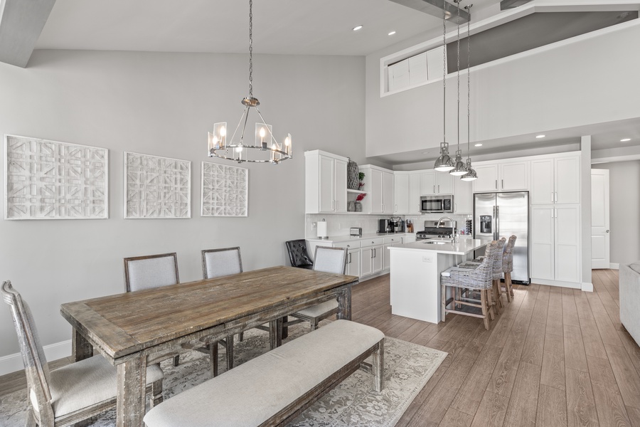 Dining and kitchen makes meal time simple