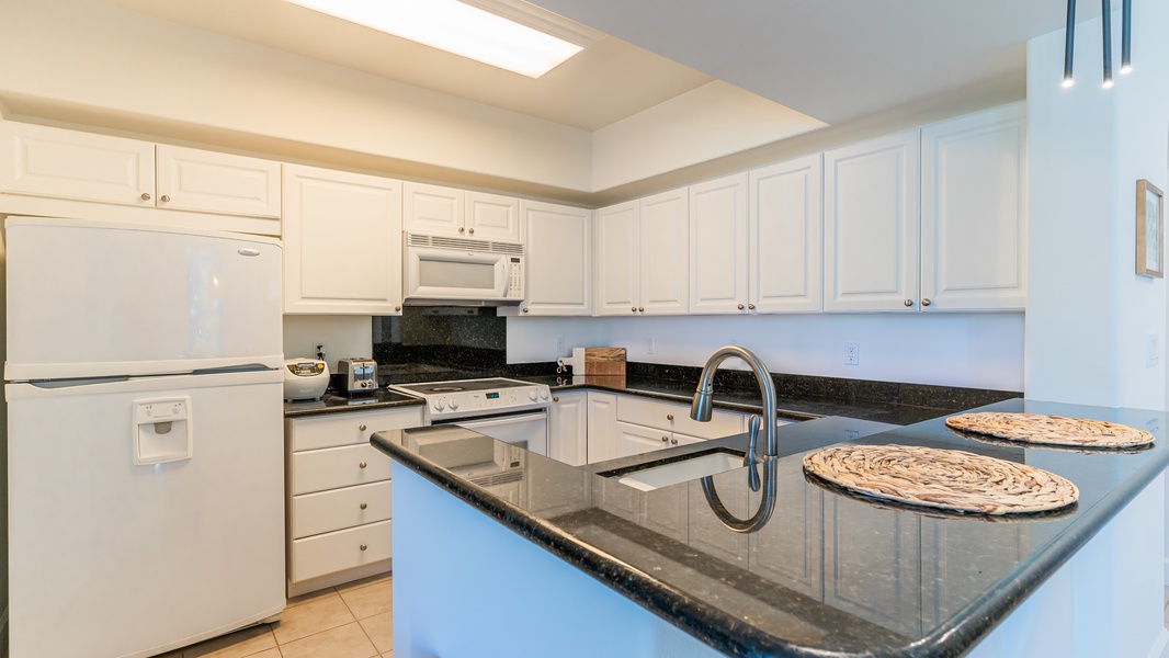 A beautiful kitchen with all the amenities for your culinary adventures.