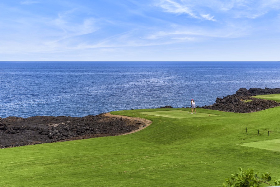 View of the Kona Country Club from the yard!