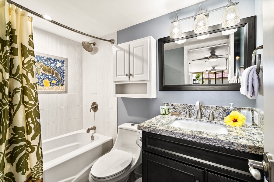 Guest bathroom near the living room