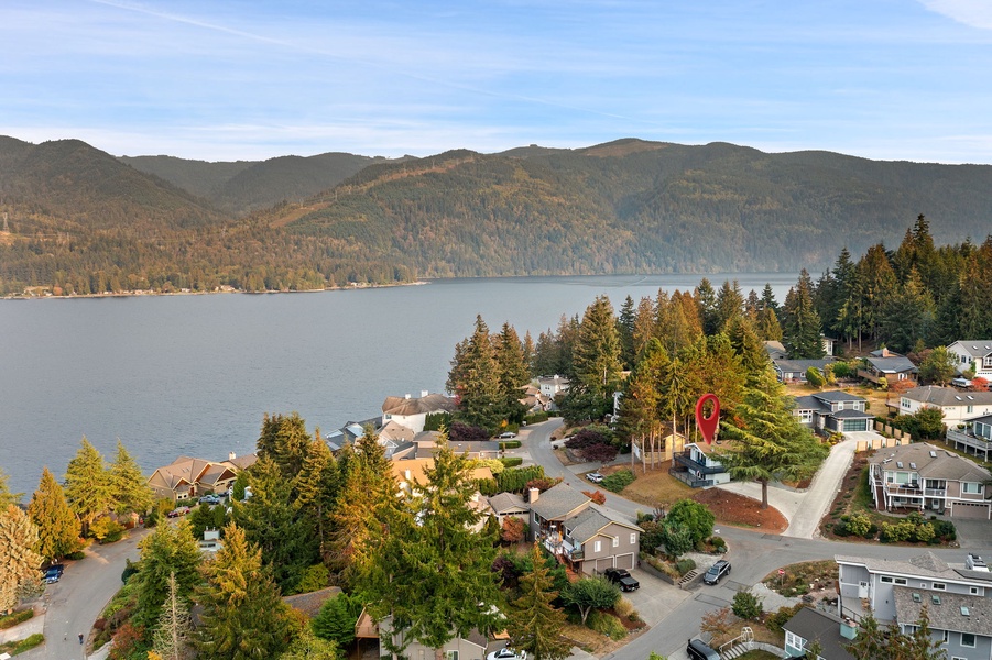 Lake Whatcom just a few walks away.