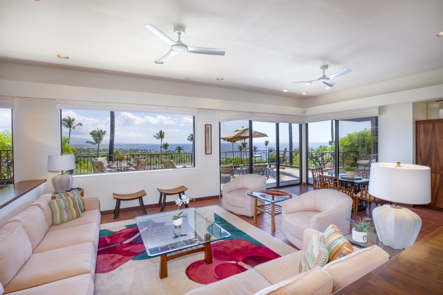 Expansive living area bathed in natural light, offering seamless indoor-outdoor living.