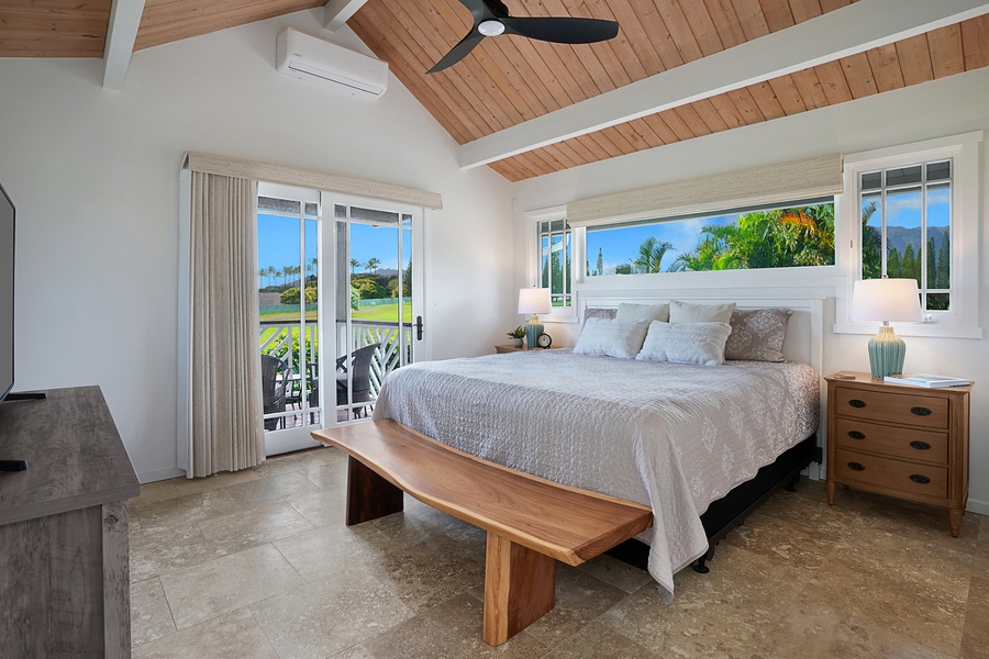 Wake up every morning to breathtaking views of the lush garden landscape