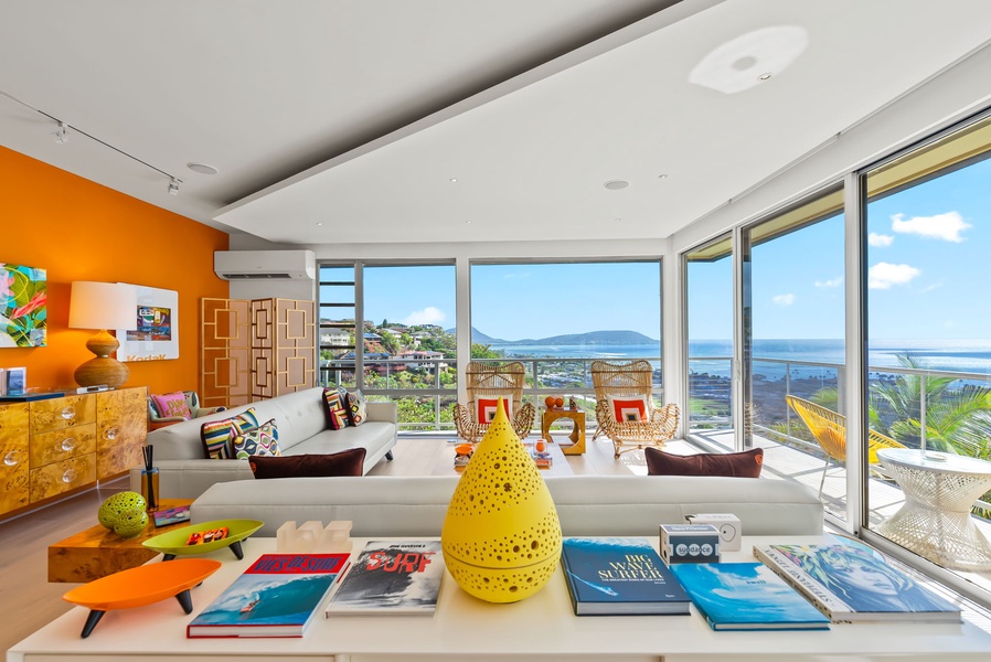Take in endless ocean views from your bright and modern retreat.