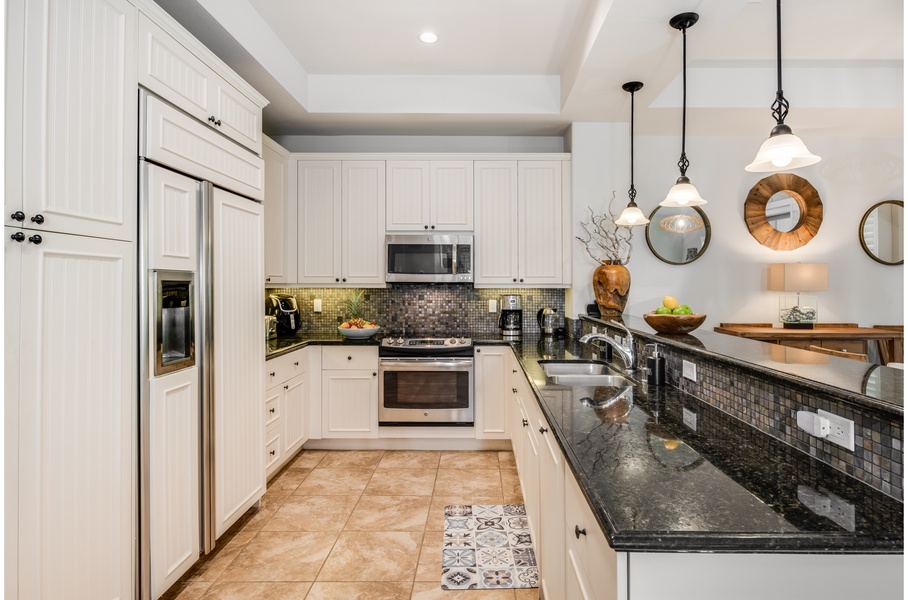 The kitchen comes fully equipped with all your culinary needs