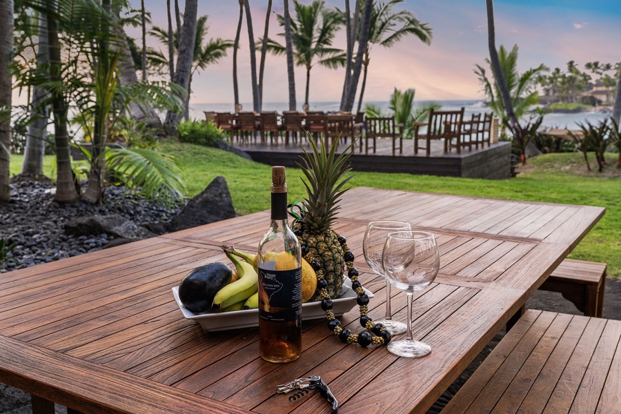 Sip wine on your private deck as tropical palms sway and ocean waves whisper nearby—pure paradise awaits.