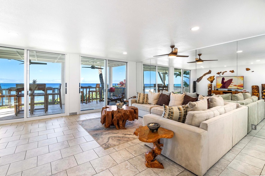 Bright and airy design, with views from every vantage point.