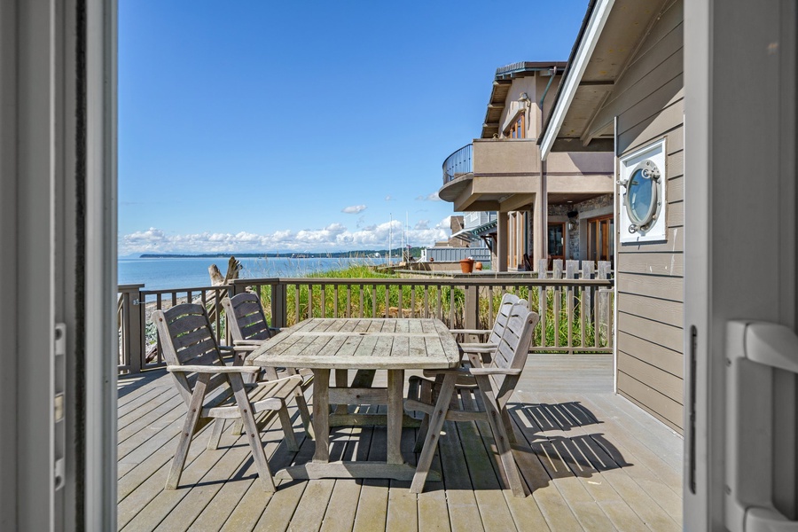 Private lanai off the primary suite, perfect for soaking up stunning waterfront views.
