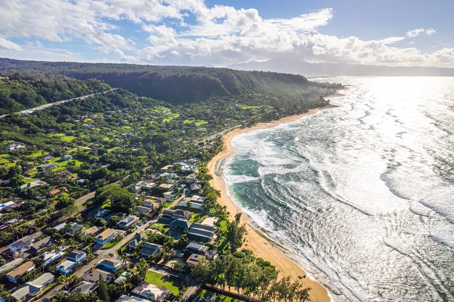 Aerial shot of the location.