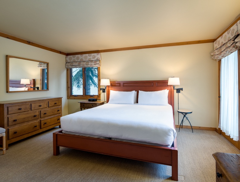 Warm welcome to the exquisite master bedroom, a haven designed to envelop you in pure comfort and bliss