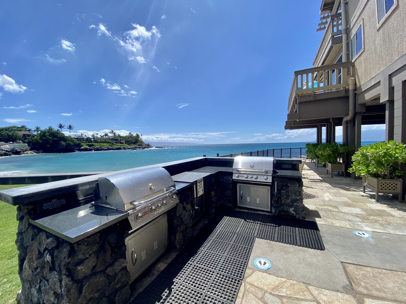 Grill your favorite meals at the shared outdoor BBQ area.