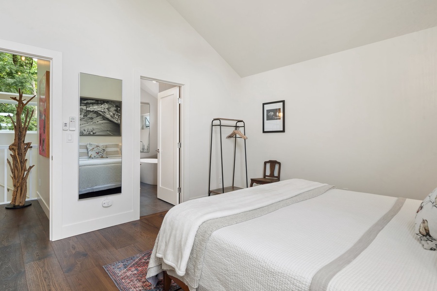 Peaceful and inviting, this suite is perfect for unwinding after a day out.