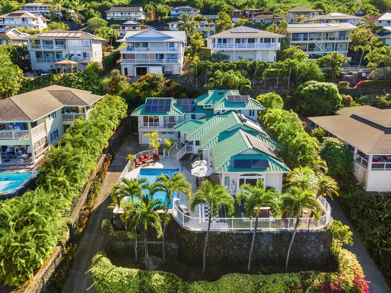 Aerial from West facing East