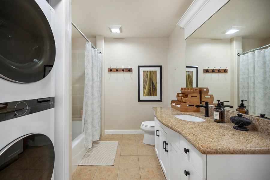 Refresh and recharge with the convenience of an in-unit washer and dryer.