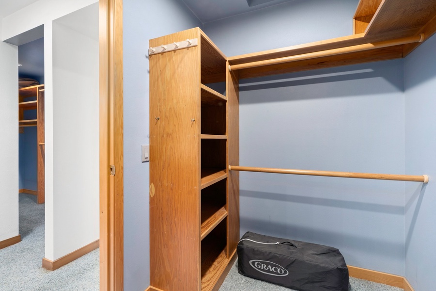 Walk-in closet to keep your things nice and tidy