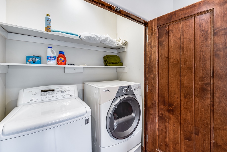 Full washer and dryer in unit
