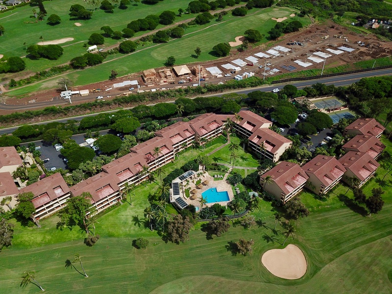 Aerial view to the village.