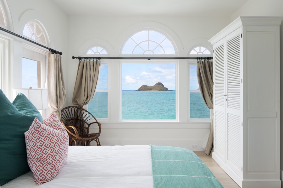 Wake up each morning to the tranquil views of the ocean.