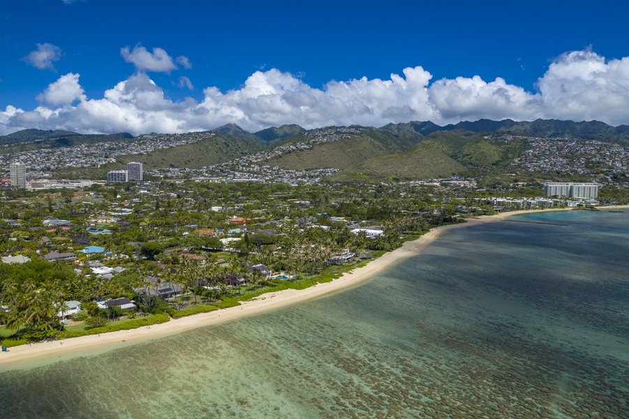 Walk or drive to the Kahala Hotel in only a few minutes
