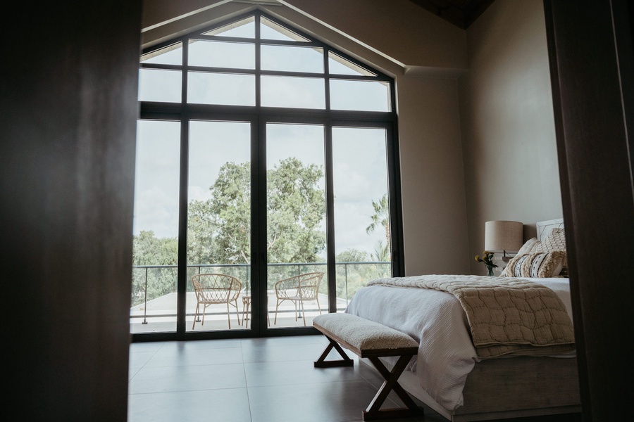 Awake in the guest bedroom to a picturesque view of Dominican Republic.