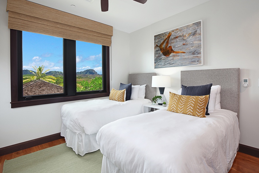Guest bedroom with stunning Mountain Views