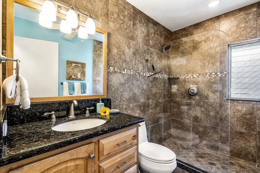 Fully renovated guest bathroom