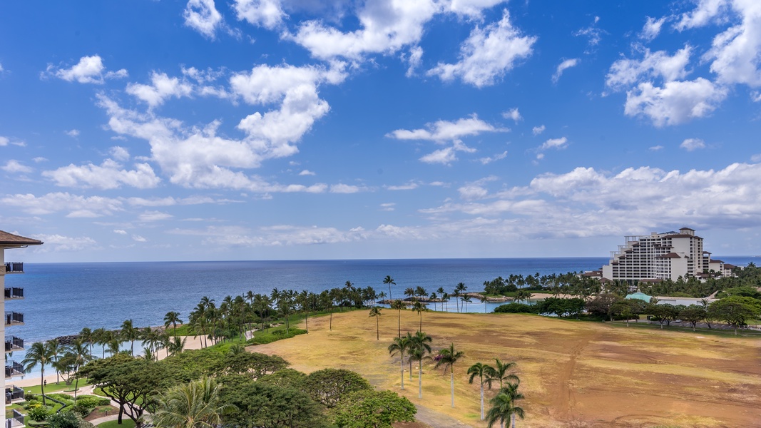 Aerial view of area surrounding Ko Olina resort.