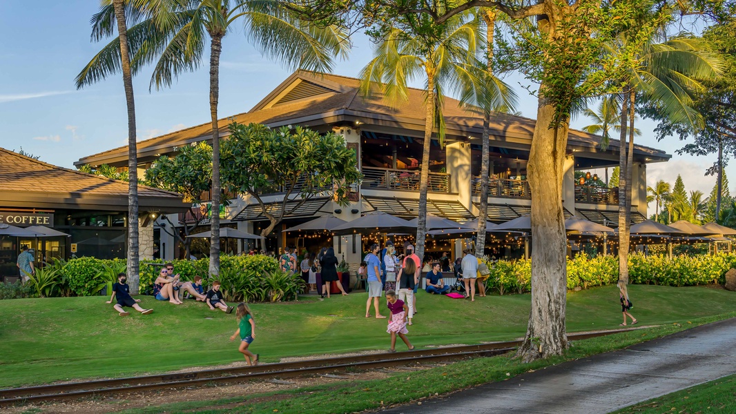 The dining also features the Monkey Pod restaurant.