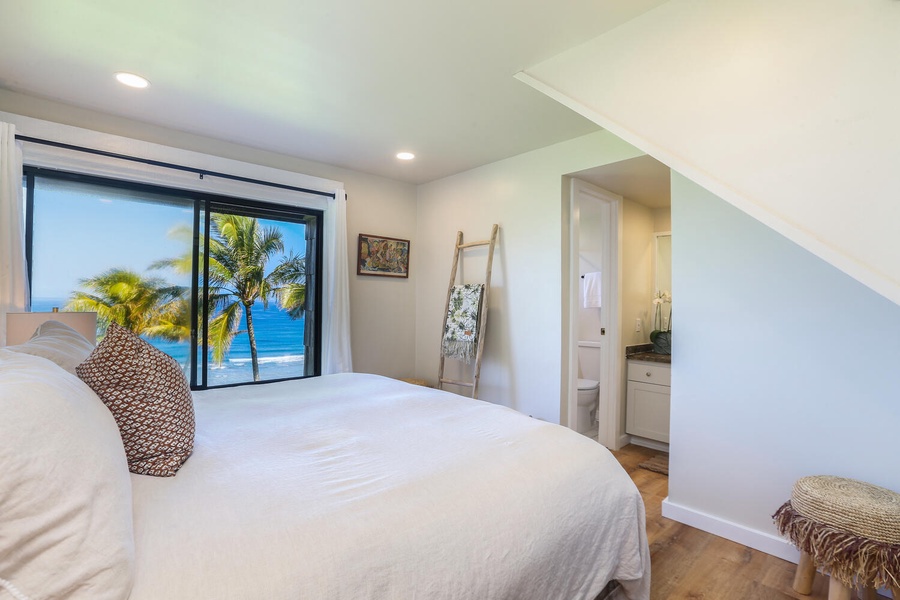 Furnished with a king bed