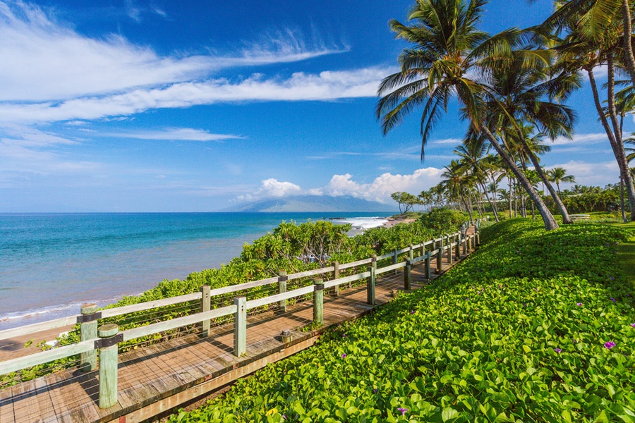 Easily access Wailea's beach walk from Andaz Maui