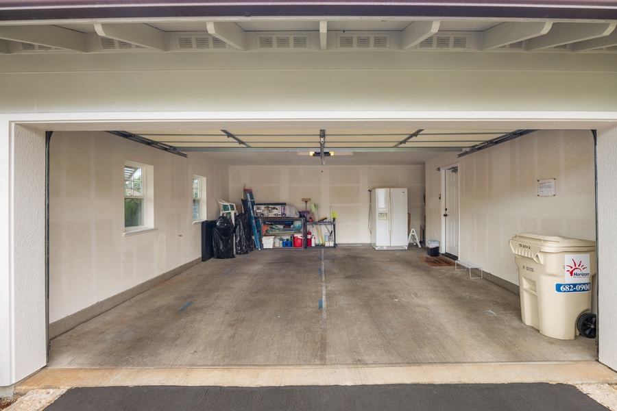 Your dedicated garage offers secure parking and additional storage space for your convenience during your stay.