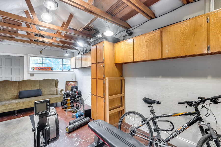 Break a sweat in our fitness room, a dedicated space to keep your wellness journey on track while at home.