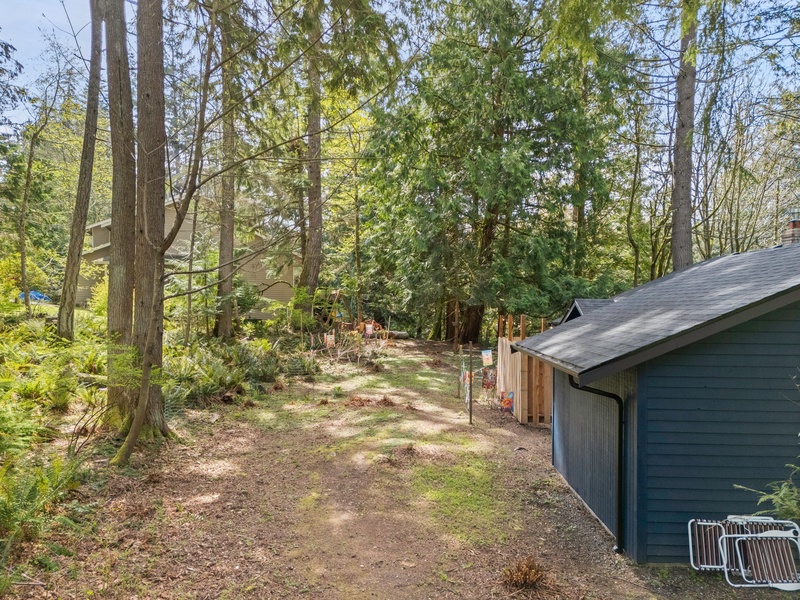 Wander peaceful trails right from the backyard, perfect for morning walks or kid-friendly exploring.