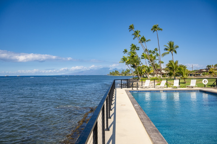 This iconic oceanfront pool feels like it's floating above the waves.