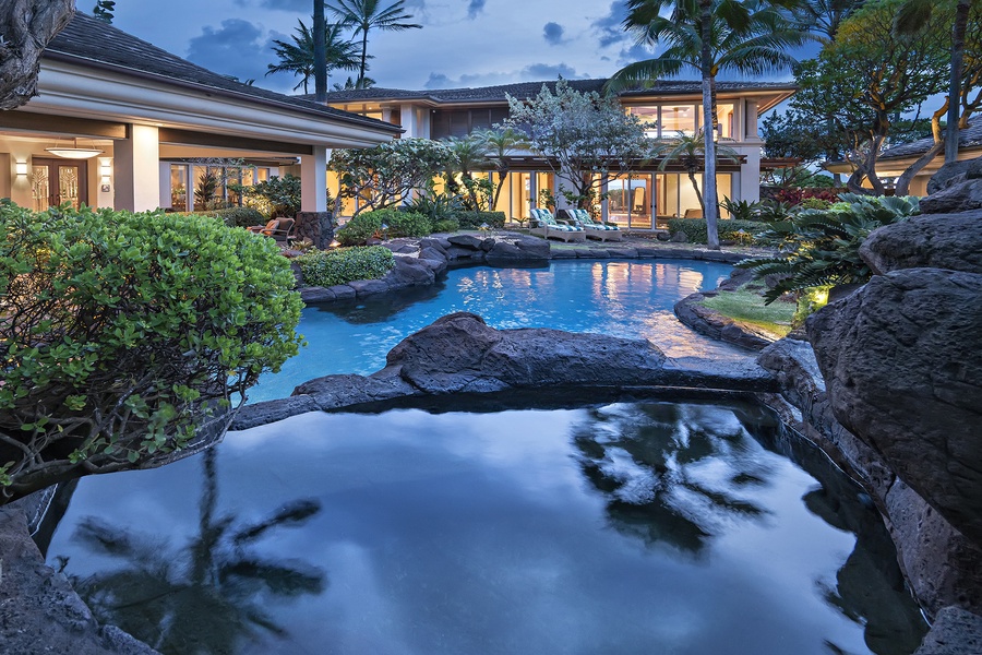 Relax in the hot tub.