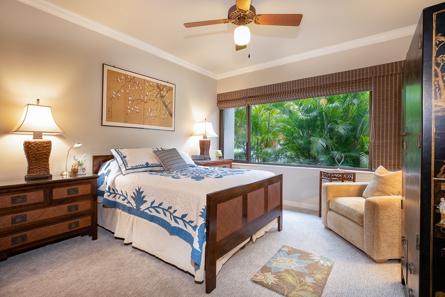 Guest Bedroom with tropical views