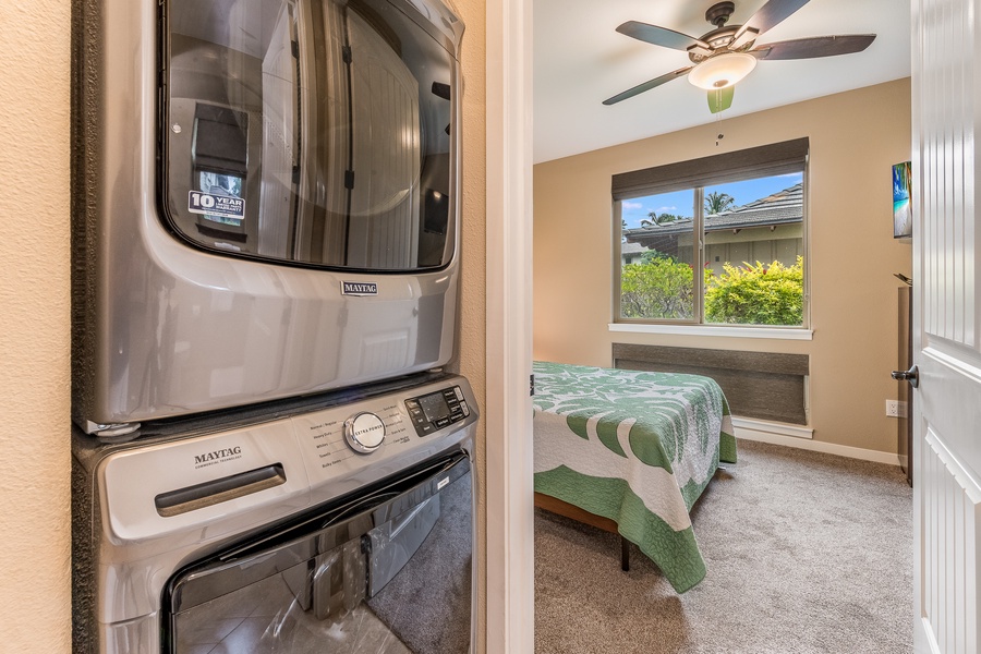 Laundry is Conveniently Outside the Guest Bedroom