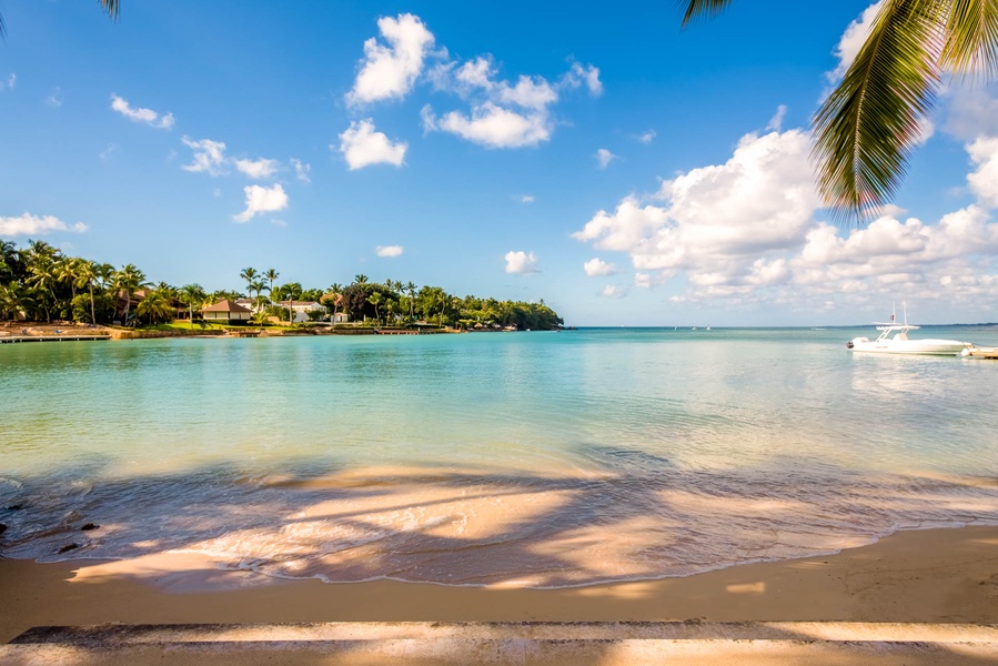 Tranquil sandy beach perfect for enjoying the beautiful Casa de Campo.