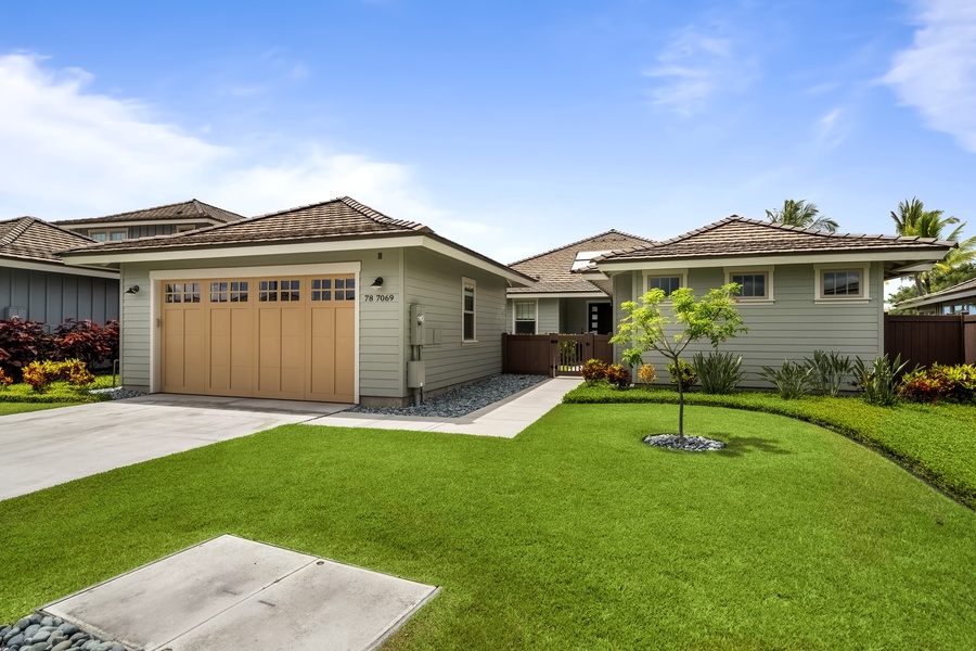 Manicured lawn to enjoy