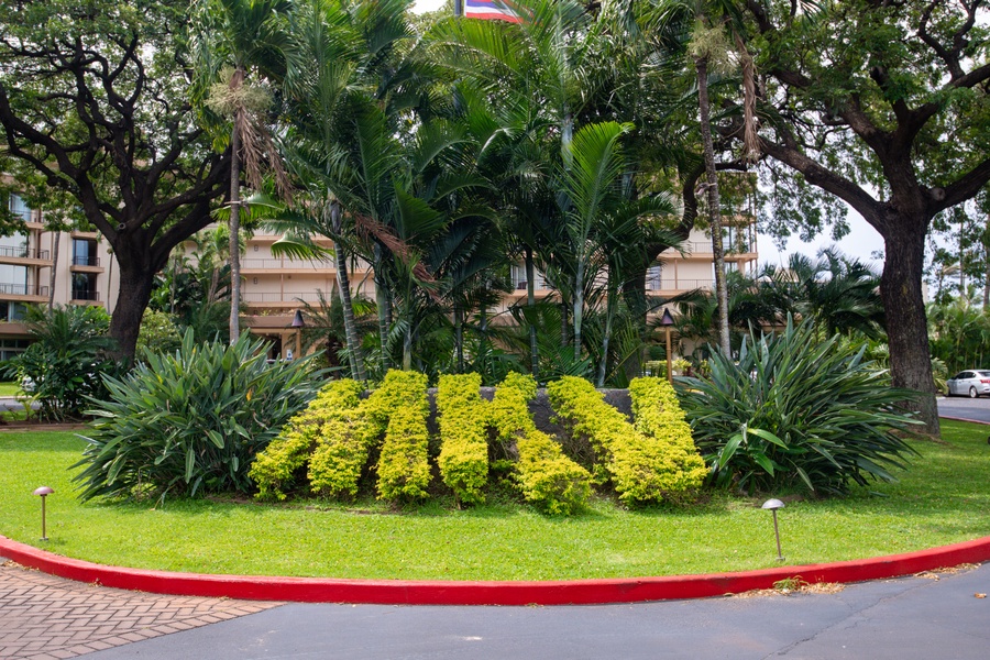 Entrance to the resort