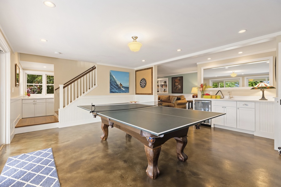 Challenge guests to a game of pool or ping pong