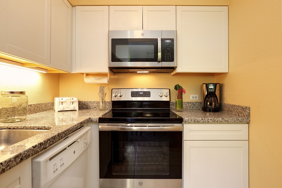 Kitchen with all the amenities needed to cook every meal