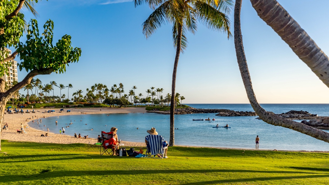 Take a picnic and make memories by the shore.