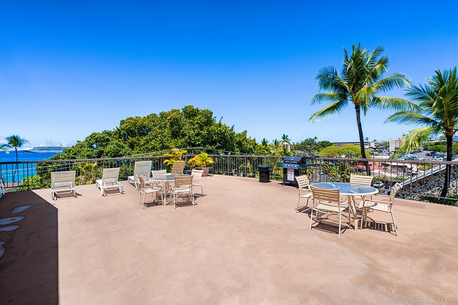 Breathe in the ocean breeze, where tropical views and comfortable seating create the perfect island retreat.