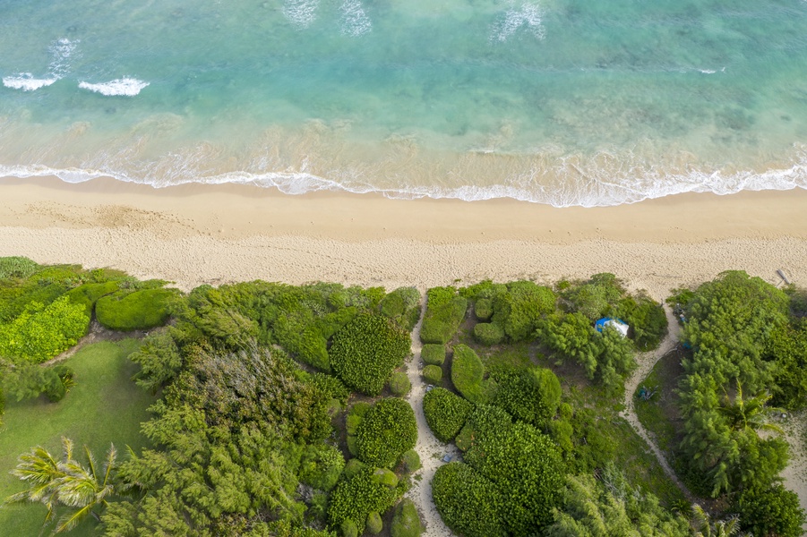 Secluded path from your doorstep to the ocean