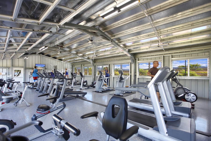 The gym at Poipu Beach Athletic Club