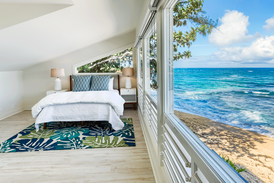 Another bedroom with an incredible view.