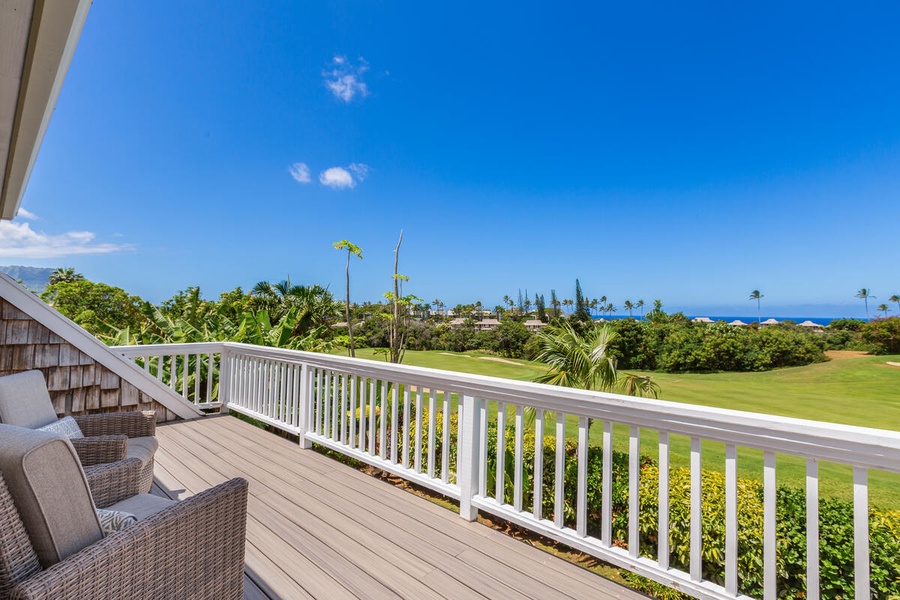 Enjoy your morning coffee from the private lanai.