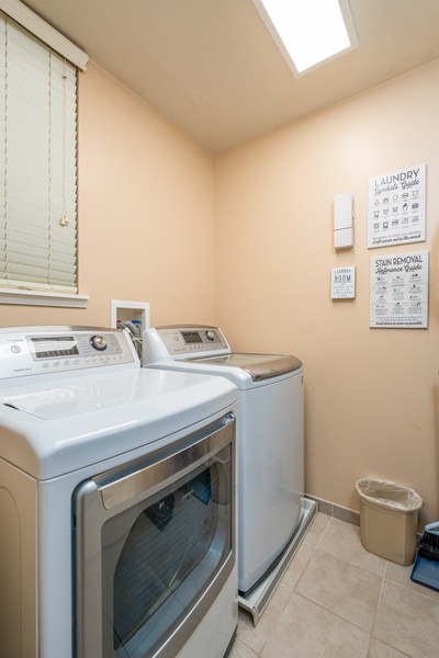 A washer and dryer for your home away from home.